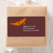 ハロウィン風変わりこうもり ラベル (インサイチュ)