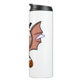 ハロウィン飛んでいるこうもりかわいい タンブラー (回転右)