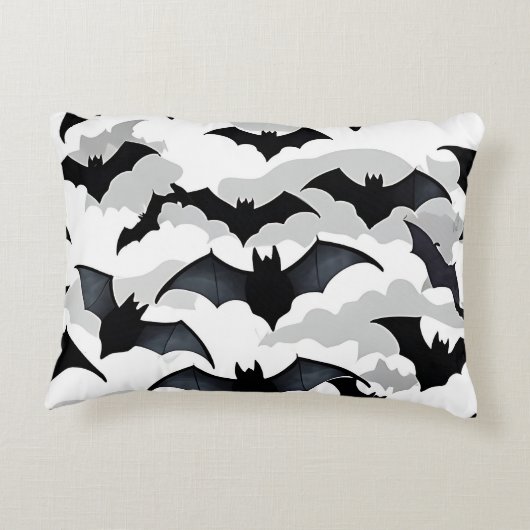 ハロウィン飛んでいるこうもり アクセントクッション (裏面)