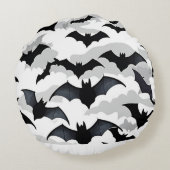 ハロウィン飛んでいるこうもり ラウンドクッション (裏面)