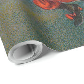 ハロウィン飛んでいるの夜に黒猫がいる魔女 ラッピングペーパー (ロールコーナー)