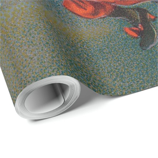 ハロウィン飛んでいるの夜に黒猫がいる魔女 ラッピングペーパー (ロールコーナー)