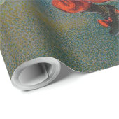 ハロウィン飛んでいるの夜に黒猫がいる魔女 ラッピングペーパー (ロールコーナー)