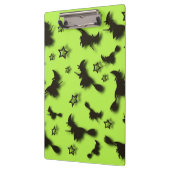 ハロウィン飛んでいるの夜3Dで星の間の魔女 クリップボード (左)