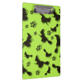 ハロウィン飛んでいるの夜3Dで星の間の魔女 クリップボード (右)