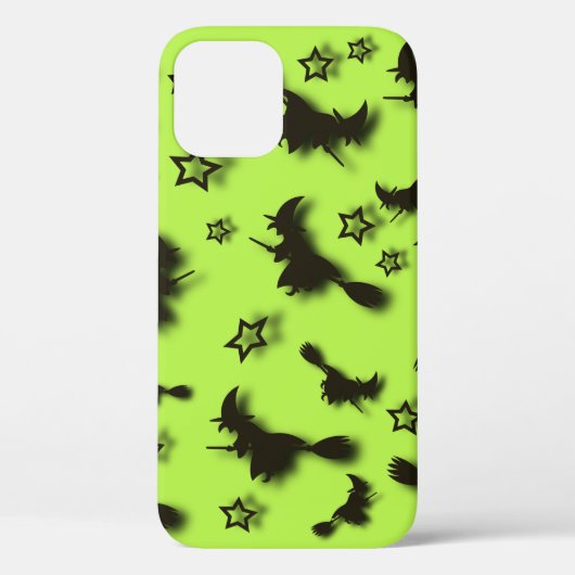 ハロウィン飛んでいるの夜3Dで星の間の魔女 Case-Mate iPhoneケース (裏面)