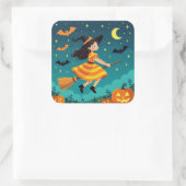 ハロウィン飛んでいるの間に スクエアシール (バッグ)