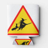 ハロウィン飛んでいるの魔女のブルームサイン 缶クーラー (裏面)