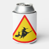 ハロウィン飛んでいるの魔女のブルームサイン 缶クーラー (缶裏面)