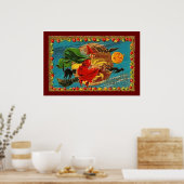 ハロウィン飛んでいるの魔女のポスター ポスター (キッチン)