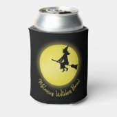 ハロウィン飛んでいるウィッチお洒落満月 缶クーラー (缶裏面)