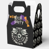 ハロウィン飛んでいるウィッチパーティーキャンディボックス フェイバーボックス (見開き)