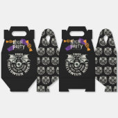 ハロウィン飛んでいるウィッチパーティーキャンディボックス フェイバーボックス (見開き)