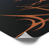 ハロウィン飛んでいるウィッチブロムパンプキンポスター ポスター (角)