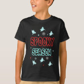 ハロウィン飛んでいる幽霊 Tシャツ (正面)