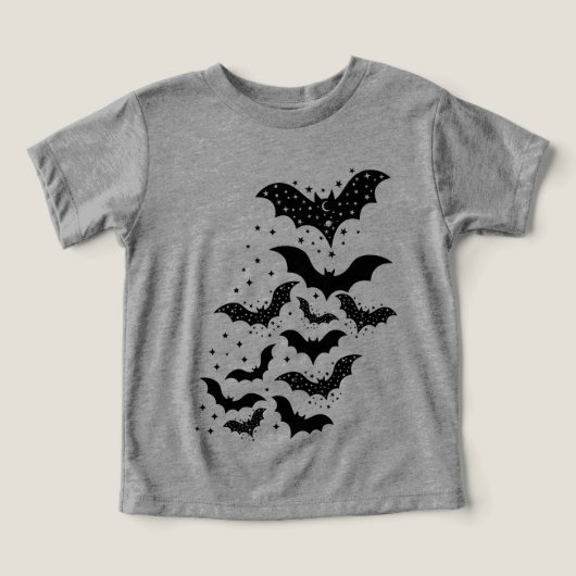 ハロウィン飛んでいる銀河系こうもりと星 (デザイン正面)