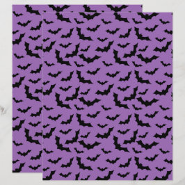 ハロウィン飛翔コウモリプリント、スプーキーなコウモリ柄