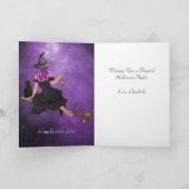 ハロウィン飛行魔法の魔女 カード (内部)