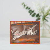 ハロウィン食べキャンディが多すぎる ポストカード (スタンド正面)