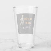 ハロウィン食べドリンク怖いスケルトン飲む タンブラーグラス (裏面)