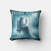 ハロウィン食べ幽霊アンアイスクリームコーン クッション (正面)