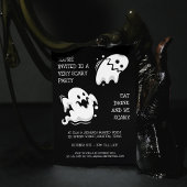 ハロウィン食べ幽霊ドリンクと怖いパーティー 招待状