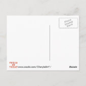 ハロウィン飾のはがきをトリック/処理 ポストカード (裏面)