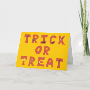 ハロウィン飾カードのトリック カード