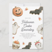 ハロウィン飾クッキーパーティー 招待状 (正面)