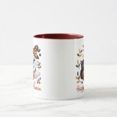 ハロウィン魅力的グリーティングカード – 手書き マグカップ (中央)