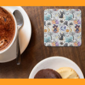 ハロウィン魅力的スクエア紙コースター スクエアペーパーコースター