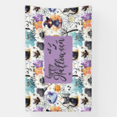 ハロウィン魅力的バナー 横断幕 (縦)