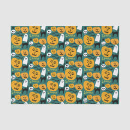 ハロウィン魅力的パンプキンス不気味幽霊 薄葉紙