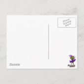 ハロウィン魅力的魔女 ポストカード (裏面)