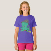 ハロウィン魔女のタコ Tシャツ (正面フル)