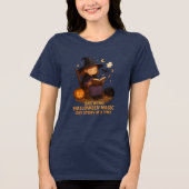 ハロウィン魔女の絵本Tシャツ スプーキーな家族 トライブレンドＴシャツ (正面)