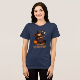 ハロウィン魔女の絵本Tシャツ スプーキーな家族 トライブレンドTシャツ