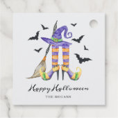 ハロウィン魔女の足と帽子 フェイバータグ (裏面)