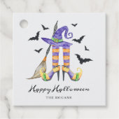 ハロウィン魔女の足と帽子 フェイバータグ (正面)