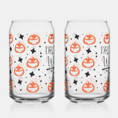 ハロウィン魔女の飲酒 ガラス缶 (正面)