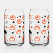 ハロウィン魔女の飲酒 ガラス缶 (裏面)