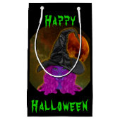 ハロウィン魔女パーティー スモールペーパーバッグ (正面)