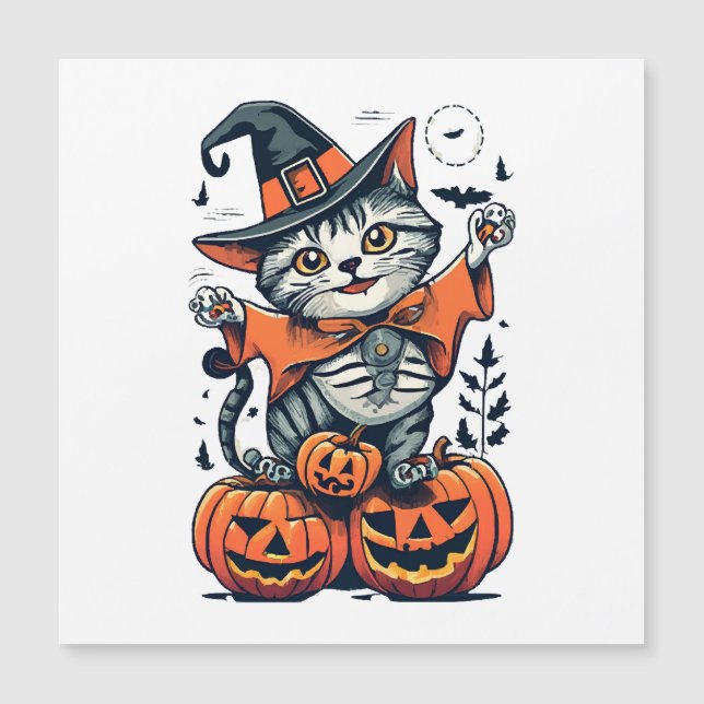 ハロウィン魔女猫 (正面)