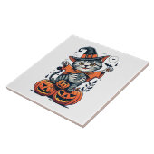 ハロウィン魔女猫 タイル (側面)