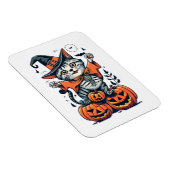 ハロウィン魔女猫 マグネット (右側)