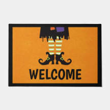 ハロウィン魔女玄関マット