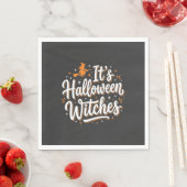 ハロウィン魔女 かわいい魔女の名言デザイン 1 スタンダードランチョンナプキン (インサイチュ)