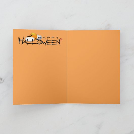 ハロウィン魔女 カード (内部)