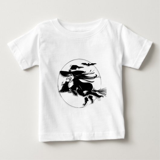 ハロウィン魔女 ベビーTシャツ (正面)