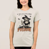 ハロウィン魔女Tシャツ - 面白い毒の名言 トライブレンドＴシャツ (正面)